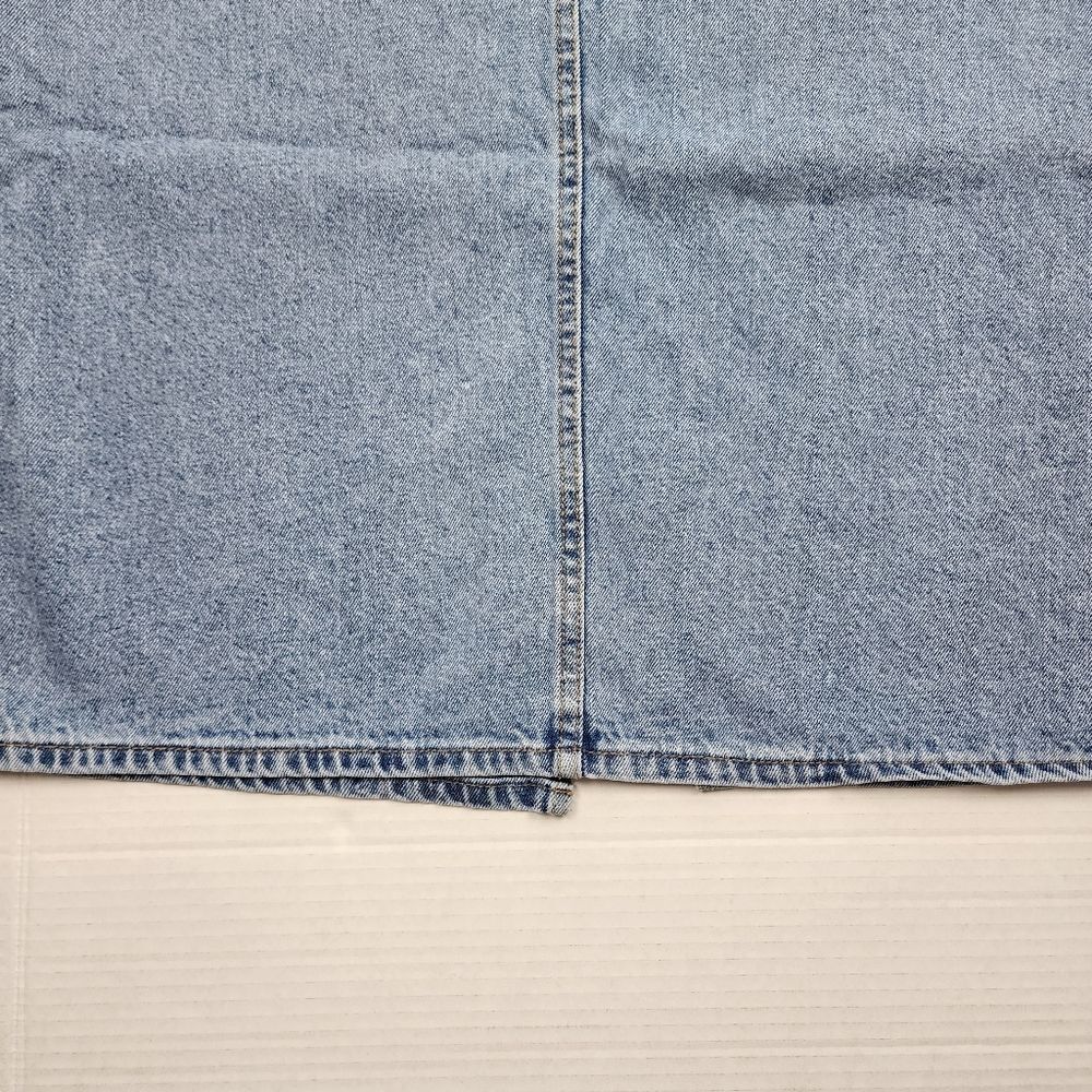 Jean Skirt Abrand Denim Maxi Denim Skirt Sylvie Light Wash Blue Slit size 29 - Picture 14 of 14